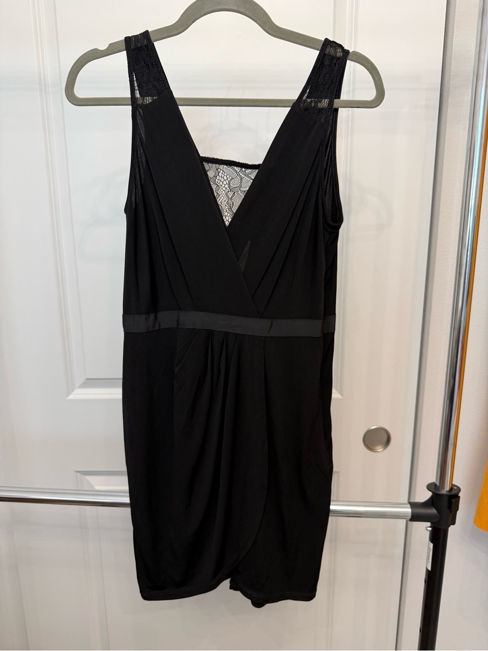 BCBGeneration Women's Black Lace-Back Sleeveless Dress